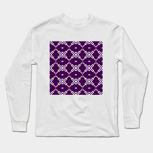 Purpple Pattern Long Sleeve T-Shirt